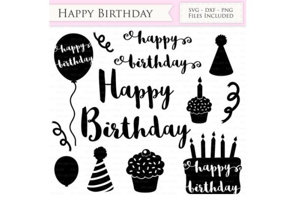 Birthday party decoration svg