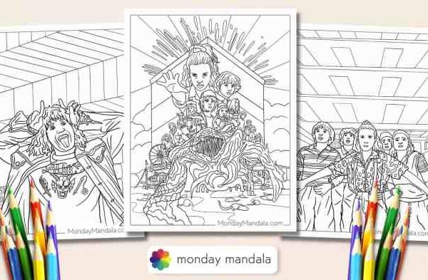 Stranger things coloring book