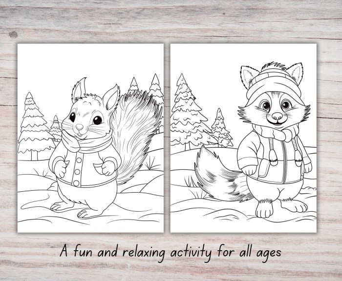 Cozy friends coloring book