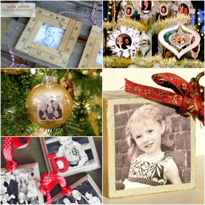 Diy photo christmas ornaments