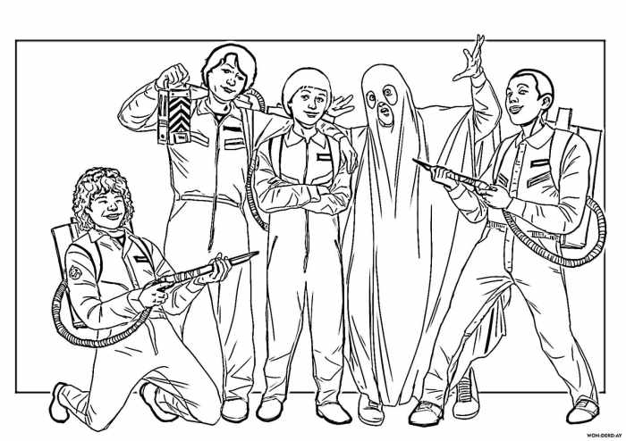 Stranger things coloring book