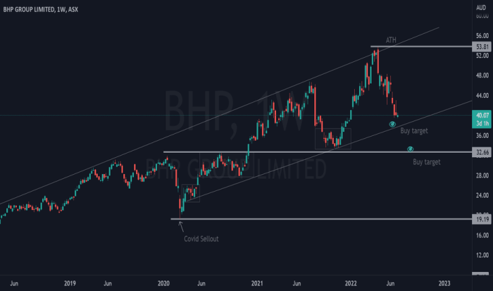 Bhp australia stock price